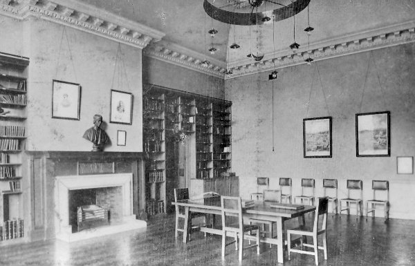 First photograph of the school library.