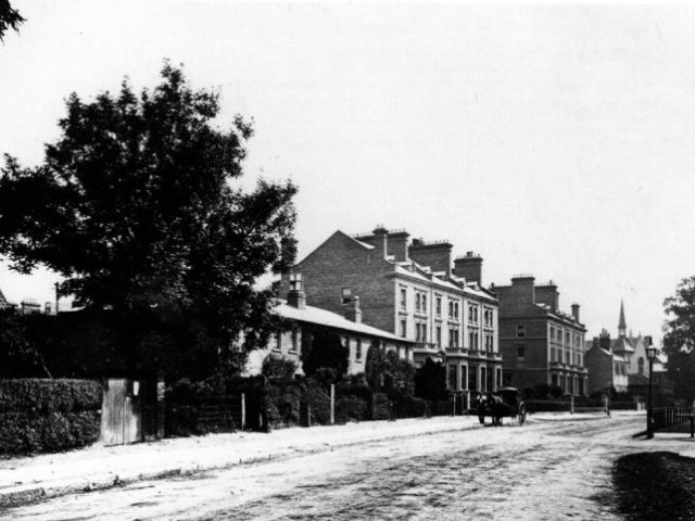 Site of St Paul's Girls' School in Brook Green before building on the site.