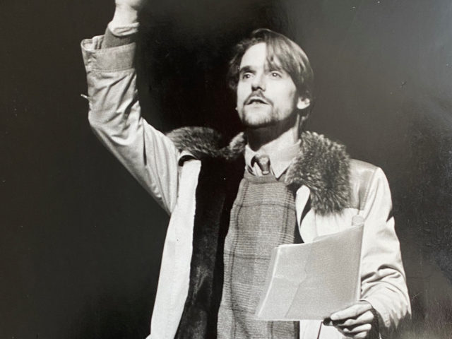 Photograph of Jeremy Irons at St Paul's Girls' School's Gala evening in Aldwych.