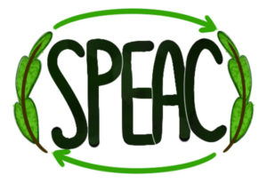 Logo for SPEAC (St Paul's Environmental Action Committee), a student-led group aiming to implement positive environmental change across the school and the local area,