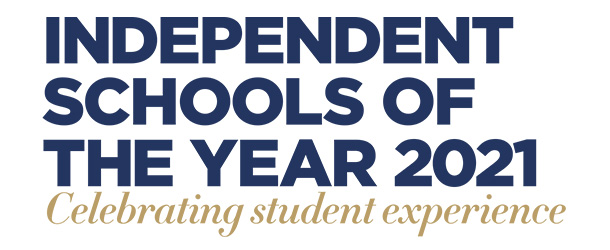 Independent School of the Year 2021 logo.