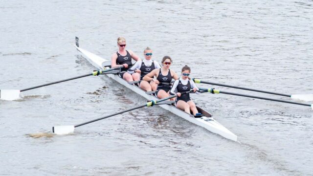 J18 coxless four rowing at Fours Head