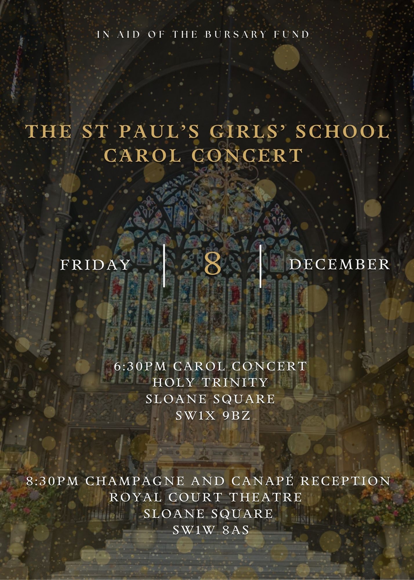 Alumnae carol concert invite