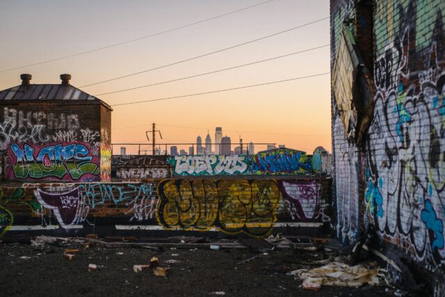 Graffiti on wall in Philadelphia, USA